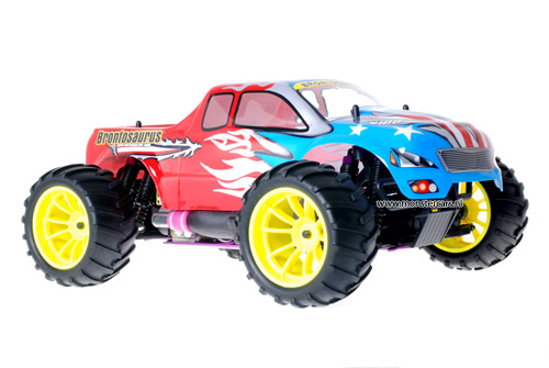 Himoto 1:10 Nitro Truck American Flag Red